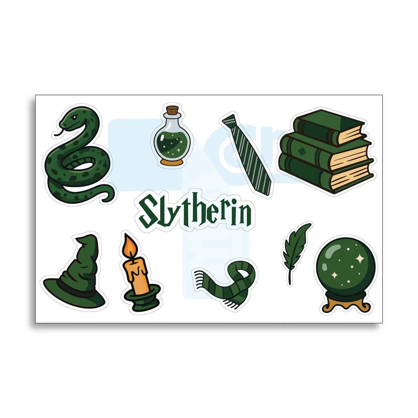 Pack de stickers Pack Stickers Slytherin