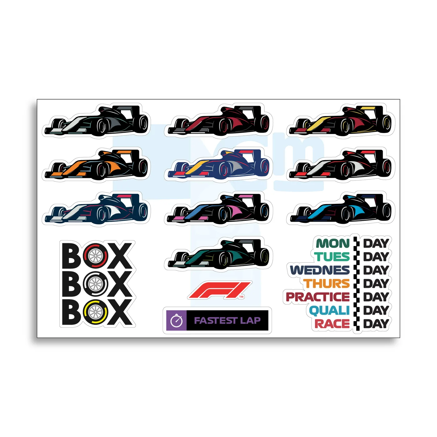 Pack de stickers Pack Stickers F1 10