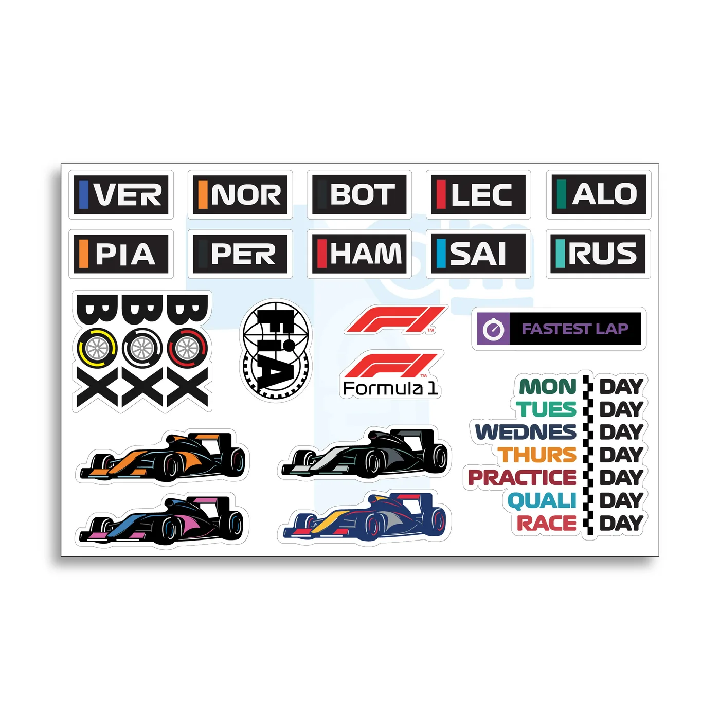 Pack de stickers Pack Stickers F1 1