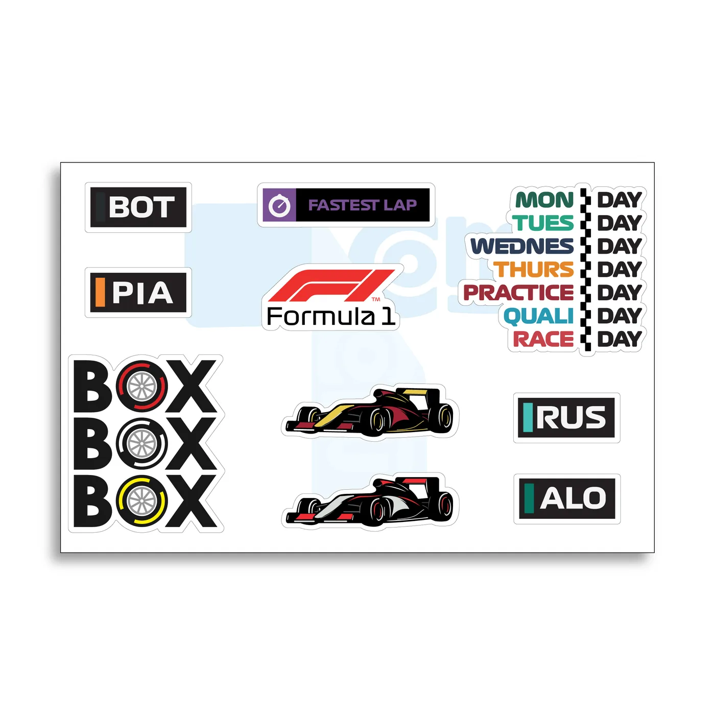 Pack de stickers Pack Stickers F1 8