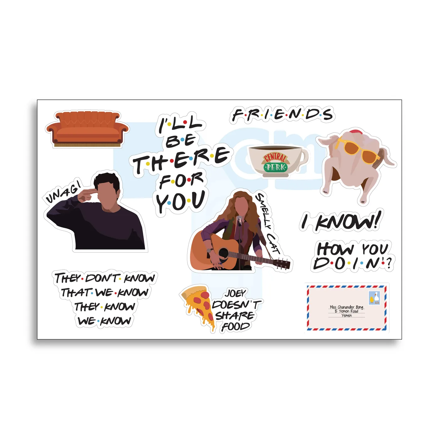 Pack de stickers Pack Stickers Friends 2