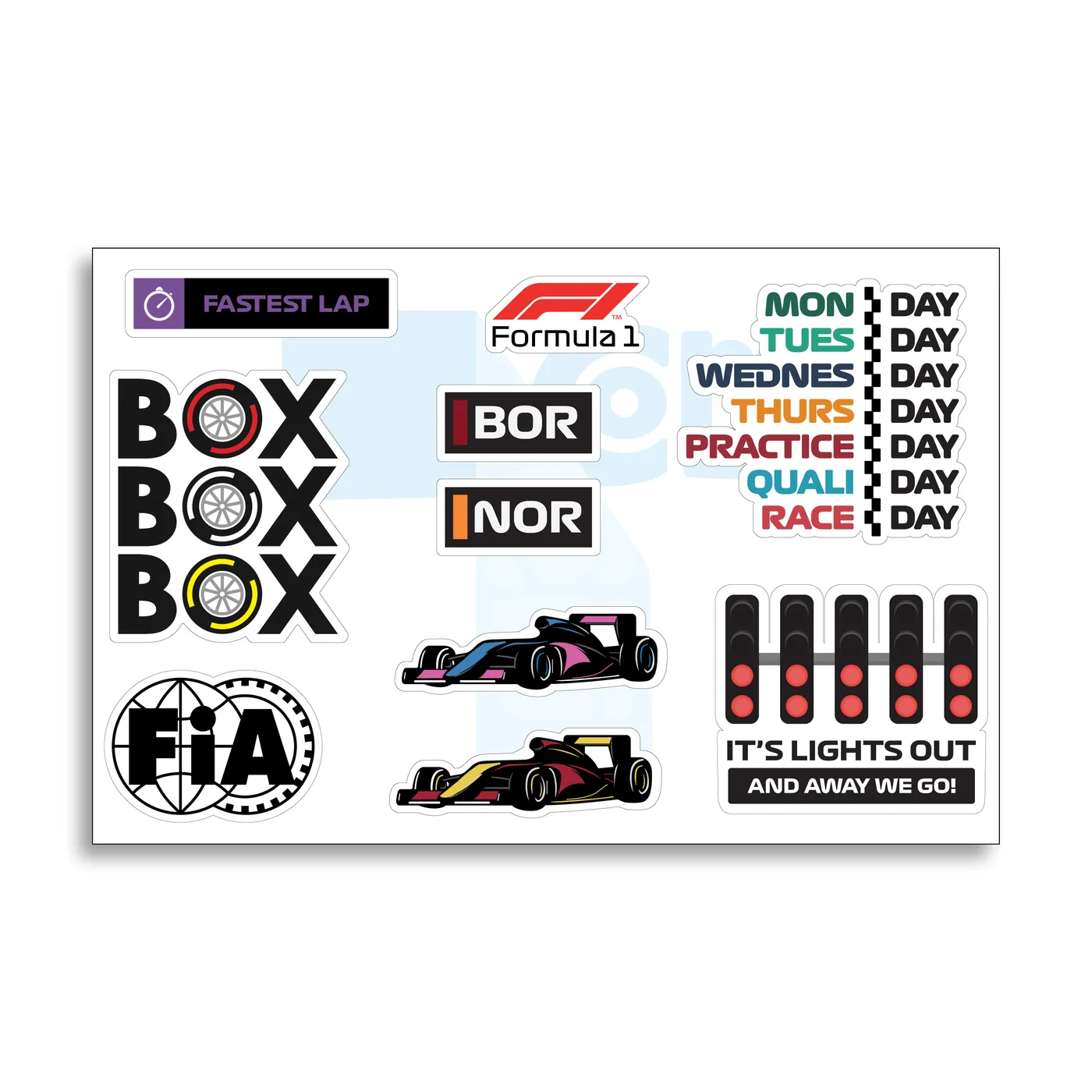 Pack de stickers Pack Stickers F1 5
