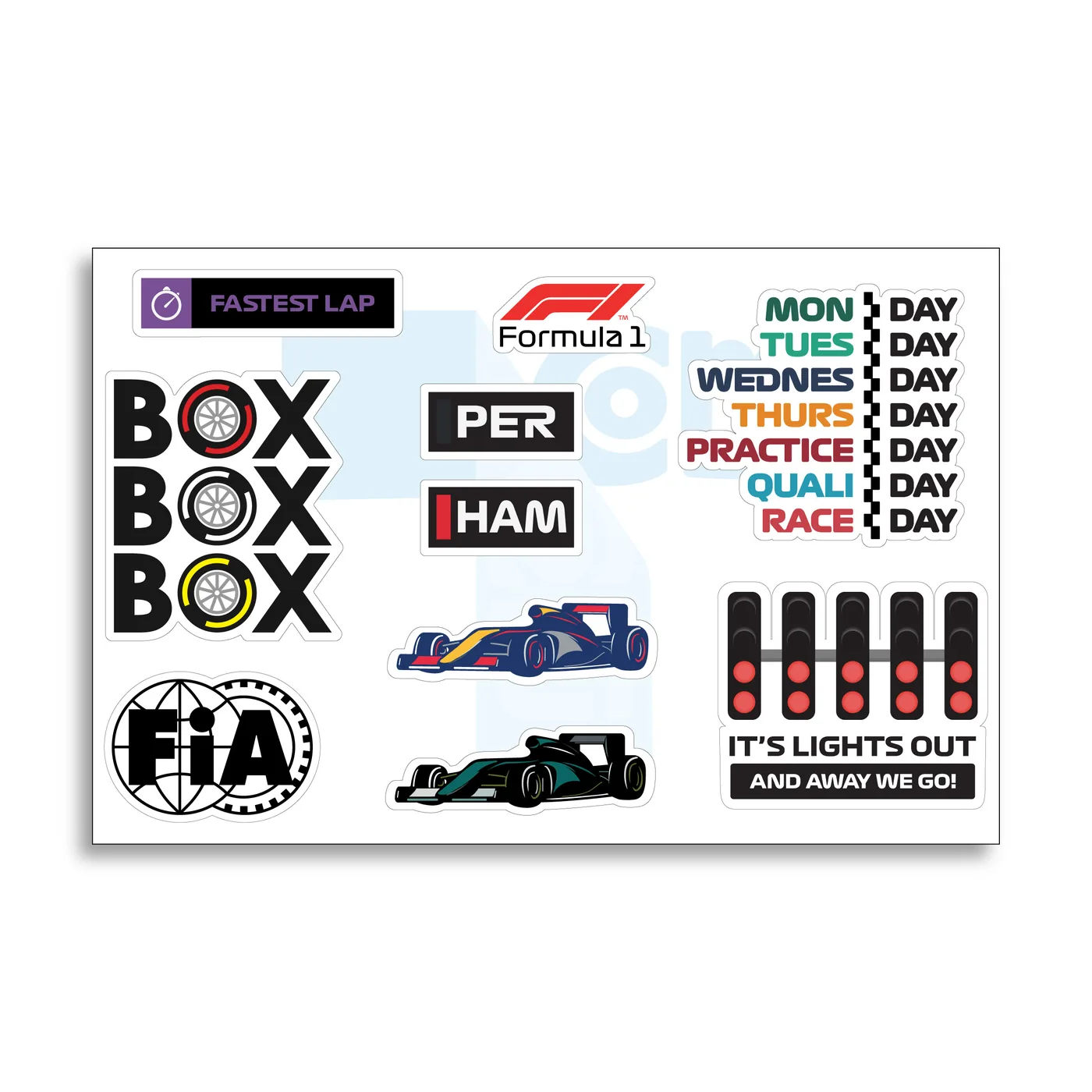 Pack de stickers Pack Stickers F1 4
