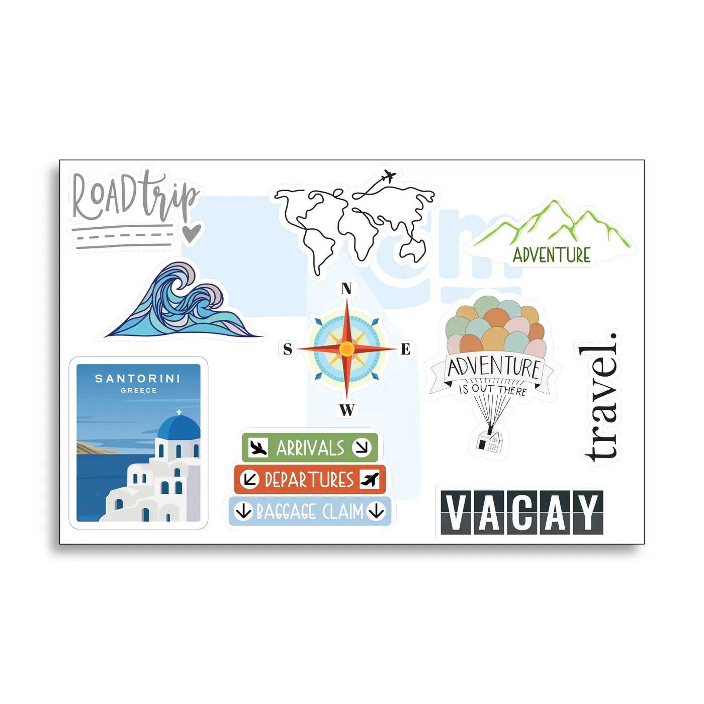 Pack de stickers Pack Stickers Travel 1