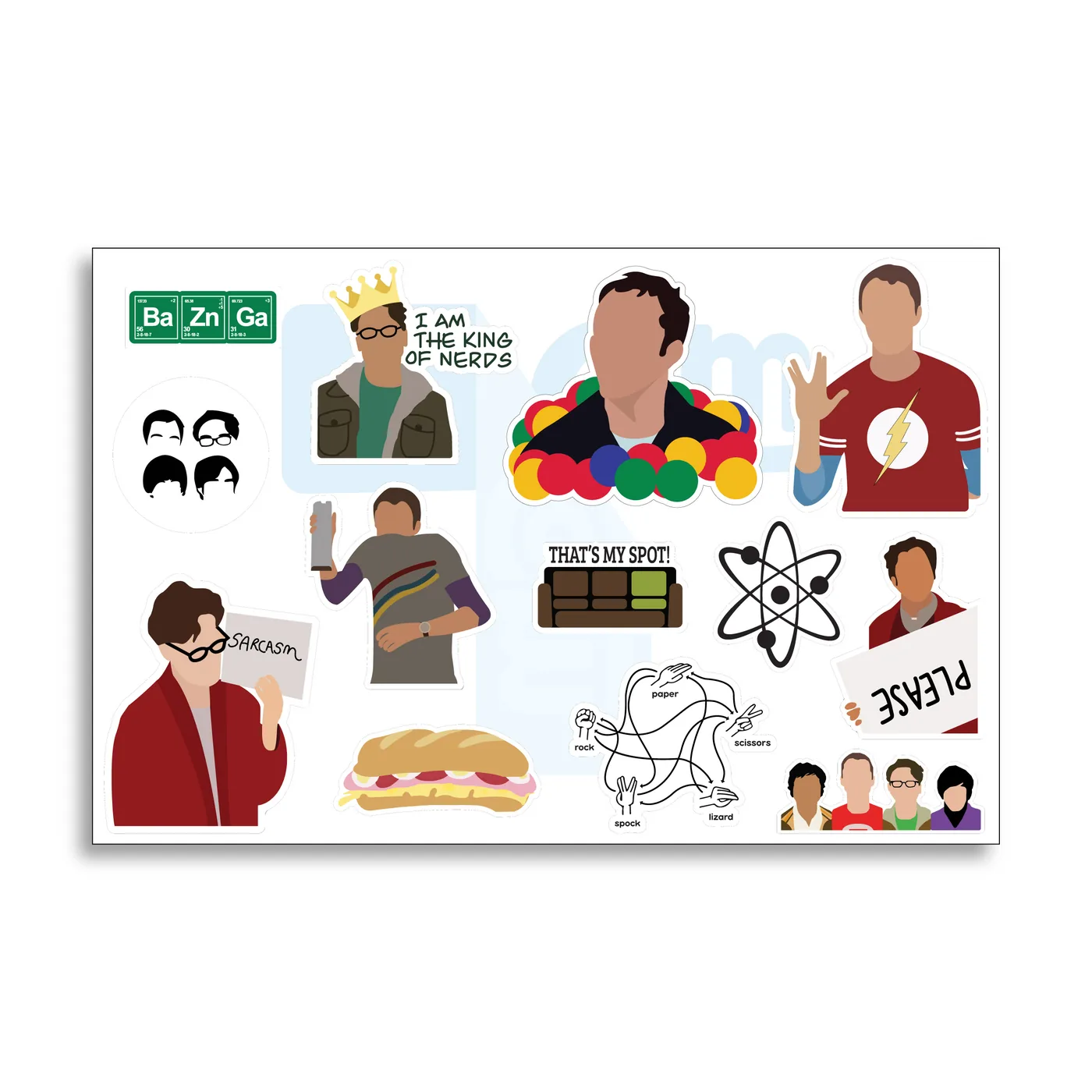 Pack de stickers Pack Stickers The Big Bang Theory